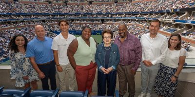 Visit the USTA Foundation scholarship recipients meet Billie Jean King at the 2025 US Open page