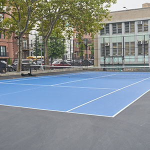 New refurbished tennis court
